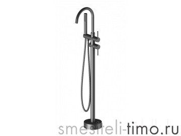 Смеситель напольный для ванны с душем Timo Saona 2300/03Y-CR черный