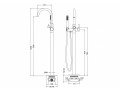 Смеситель напольный для ванны с душем Timo Saona 2310/00Y-CR хром #5