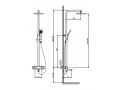 Душевая система с термостатом Timo Tetra-thermo SX-0169/00 хром #4
