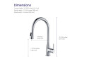 Смеситель для кухни с выдвижной лейкой Timo Saona 2336/00FL хром #8