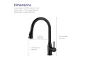 Смеситель для кухни с выдвижной лейкой Timo Saona 2336/03FL черный #11