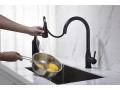 Смеситель для кухни с выдвижной лейкой Timo Saona 2336/03FL черный #4