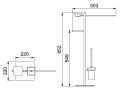 Стойка в ванную комнату Timo Selene 10085/00 хром #4