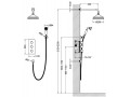 Душевая система встроенная с термостатом Timo Petruma SX-5169/02SM антик #1