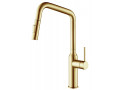 Смеситель для кухни с выдвижной лейкой Timo Saona 2386/17FL золото матовое1