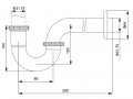 Сифон для раковины Timo 961/03L черный #1